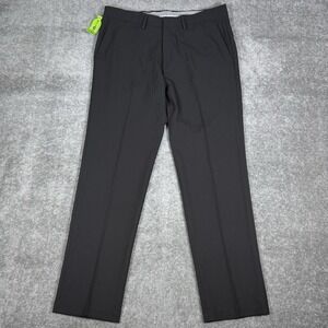 NWT Haggar Dress Pants Men's 36x32 Black 4 Way Premium Stretch H26 Repreve